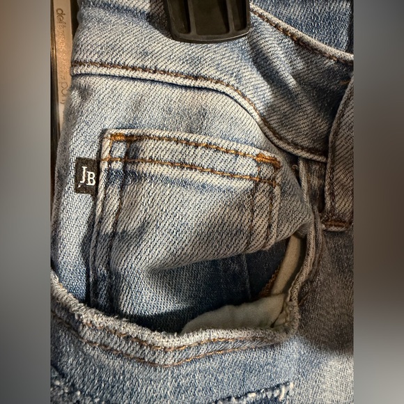 Judy Blue Boyfriend Fit Patchwork Jeans Women’s Size 5/27 Distressed Denim - Picture 4 of 7